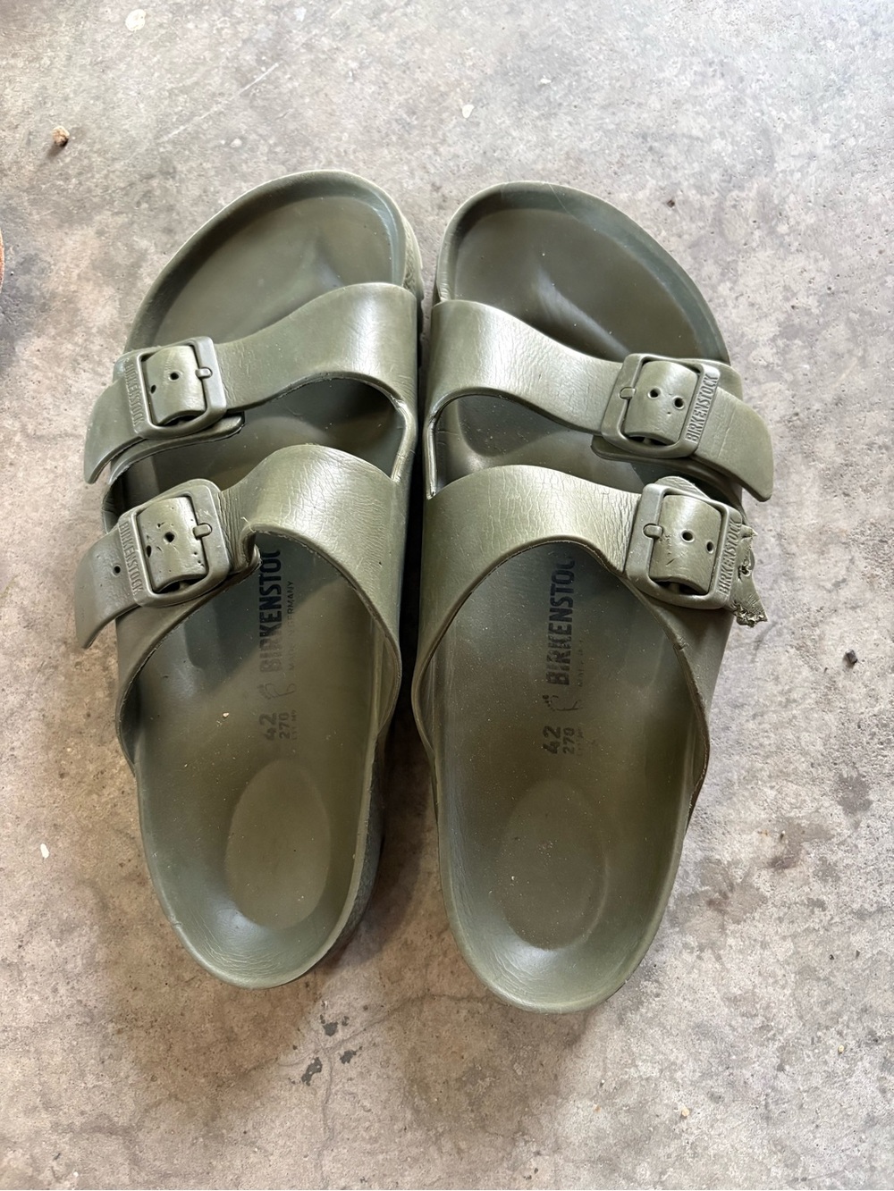 Birkenstock Arizona EVA Sandals in Olive Green